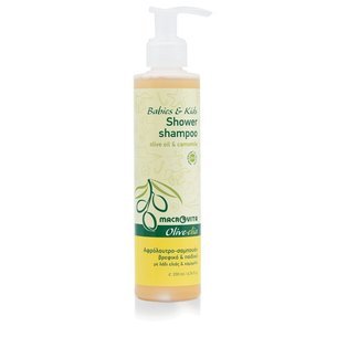 MACROVITA OLIVE-ELIA szampon i płyn do kąpieli dla dzieci z oliwą z oliwek i rumiankiem 200ml